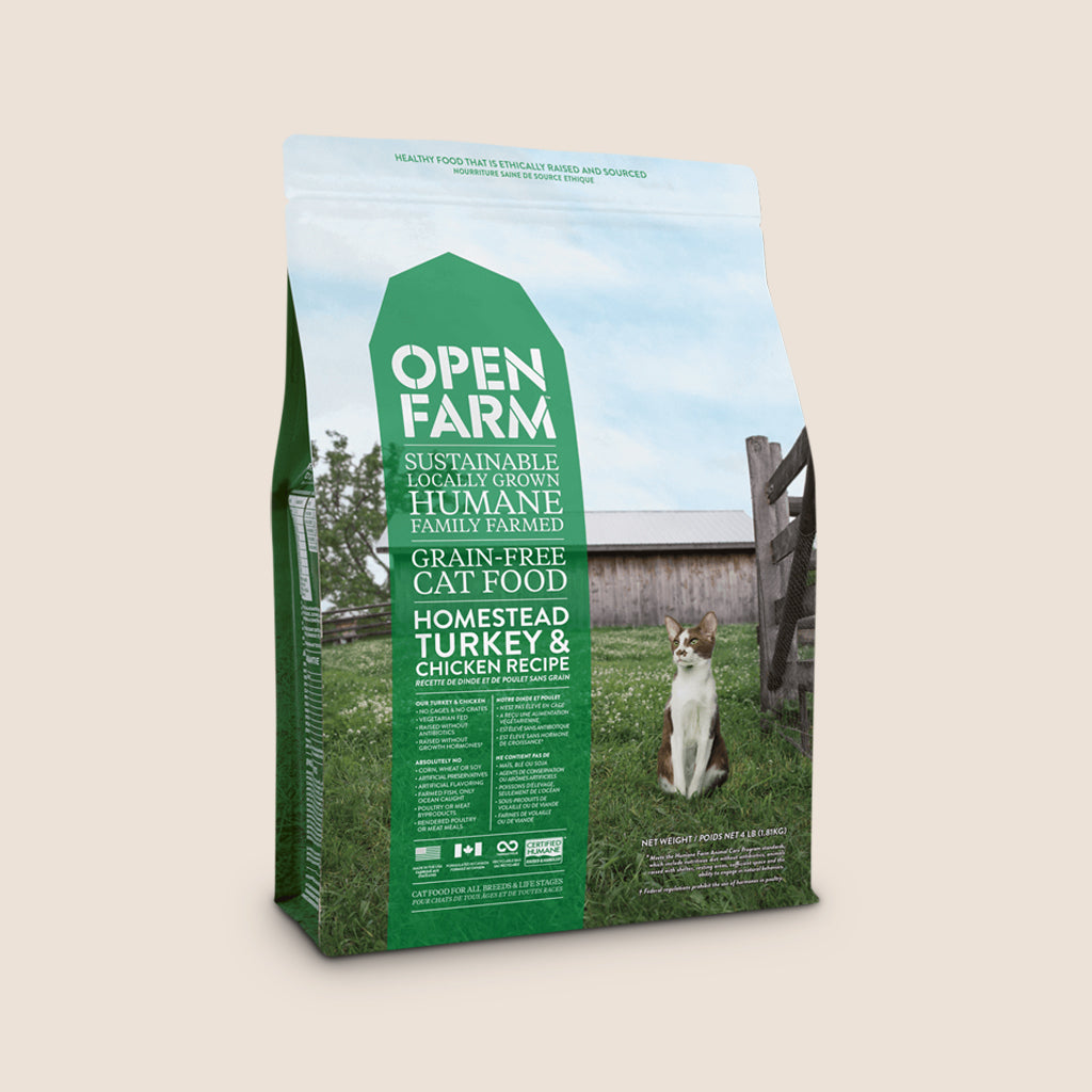 Open Farm Dry Cat Food Open Farm Homestead Turkey and Chicken Grain Free Cat Food - 4 Pound Bag