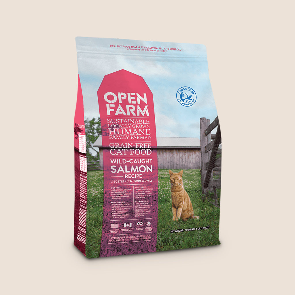 Open Farm Dry Cat Food Open Farm Wild-Caughty Salmon Grain-Free Cat Food - 4 Pound Bag