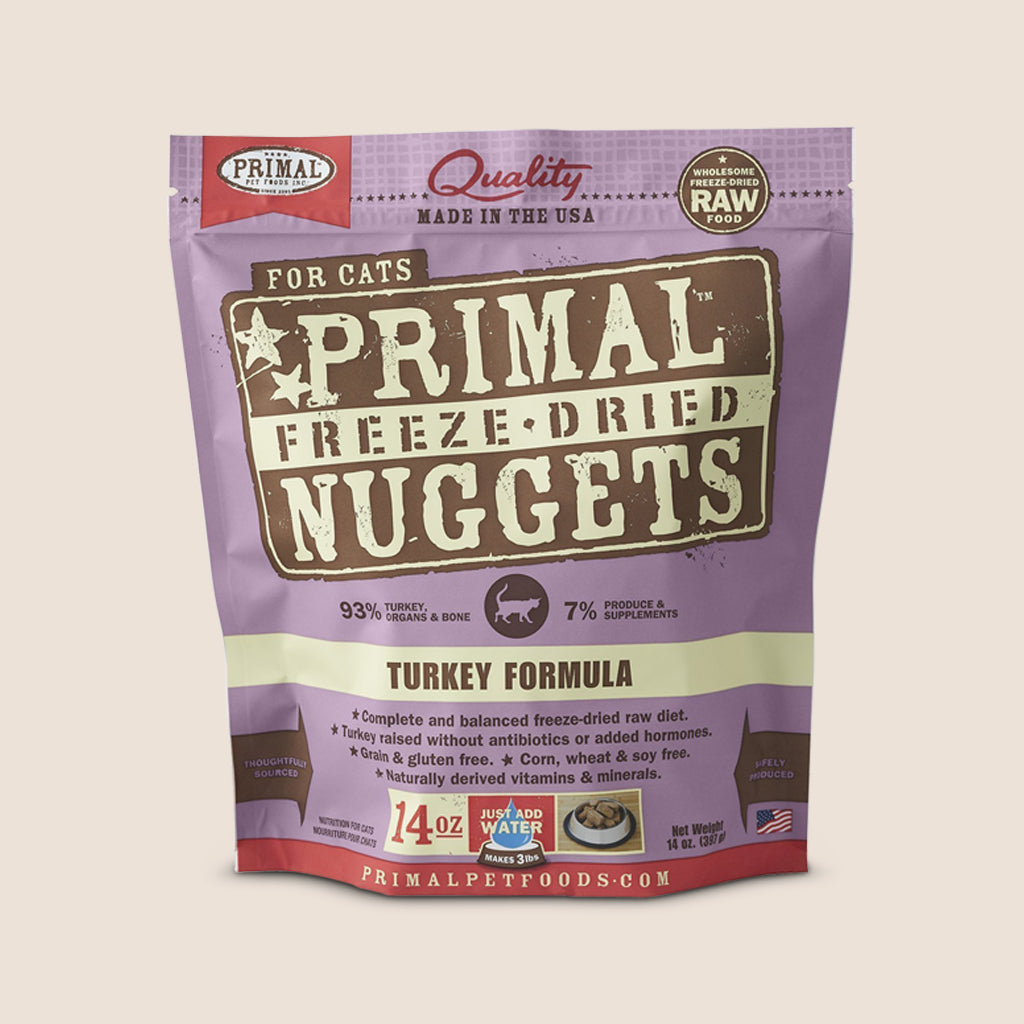 Primal Raw Cat Food Primal Turkey - Freeze Dried - 14 Ounce