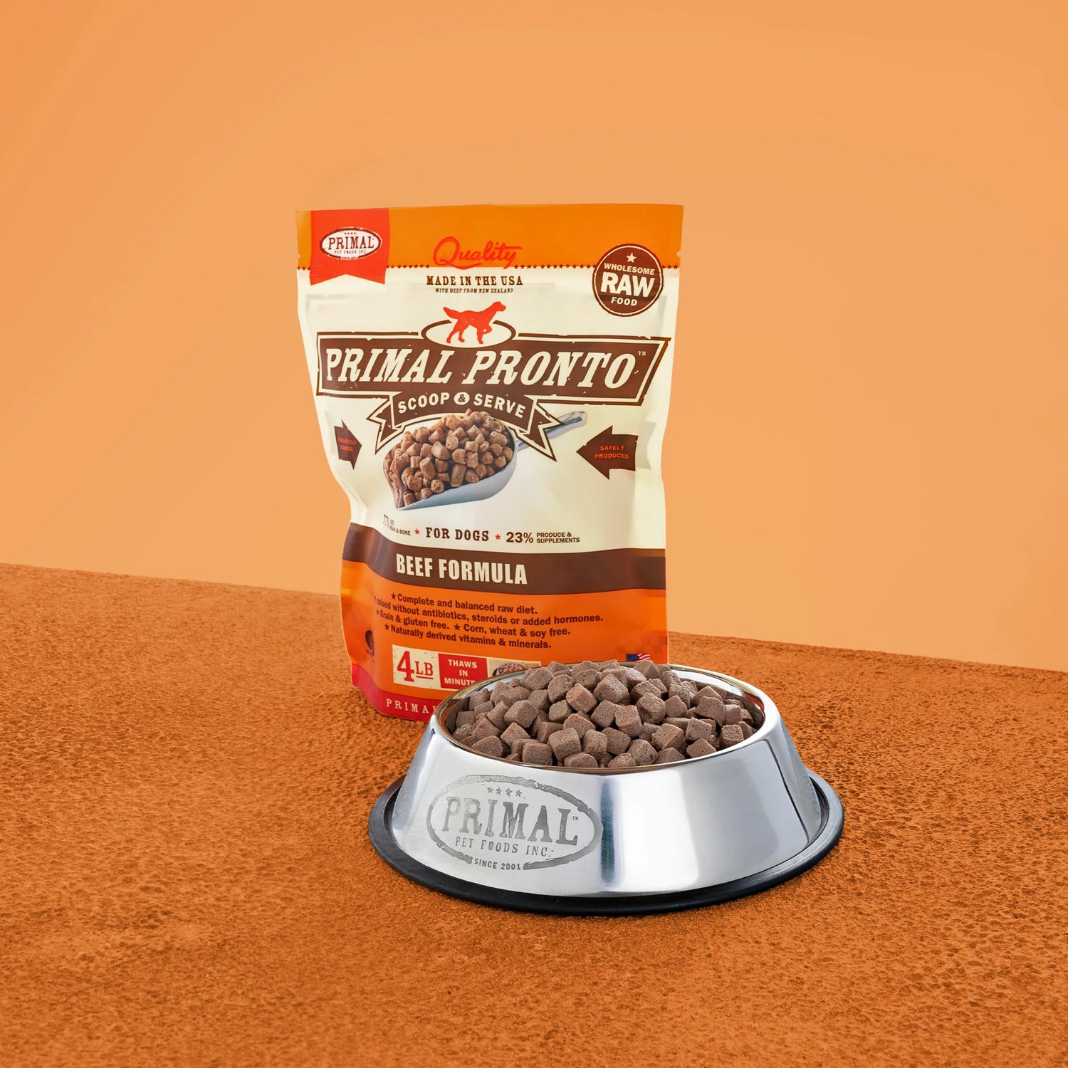 Primal Raw Frozen Pronto - Beef Formula