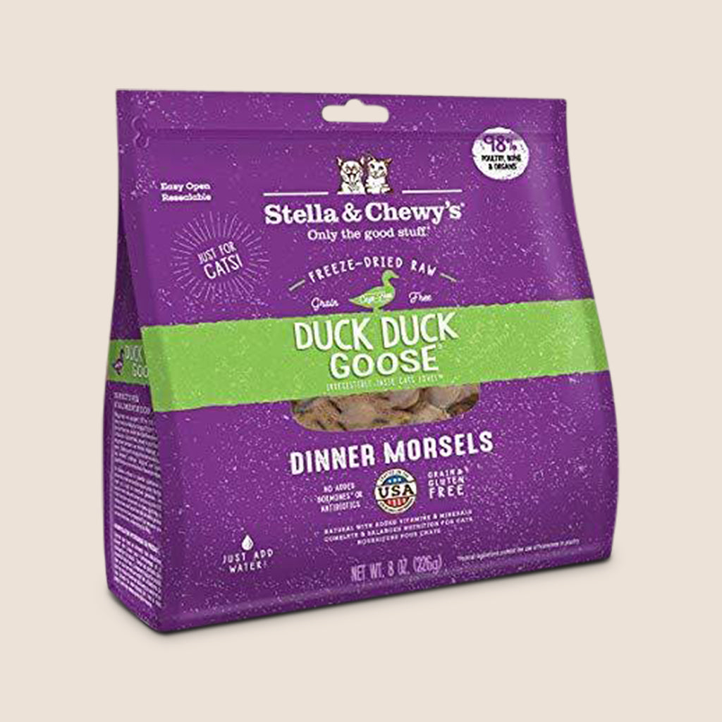 Stella & Chewy's Raw Cat Food Stella & Chewy's Duck Duck Goose - Freeze-Dried Raw Cat Food - 9 Ounce