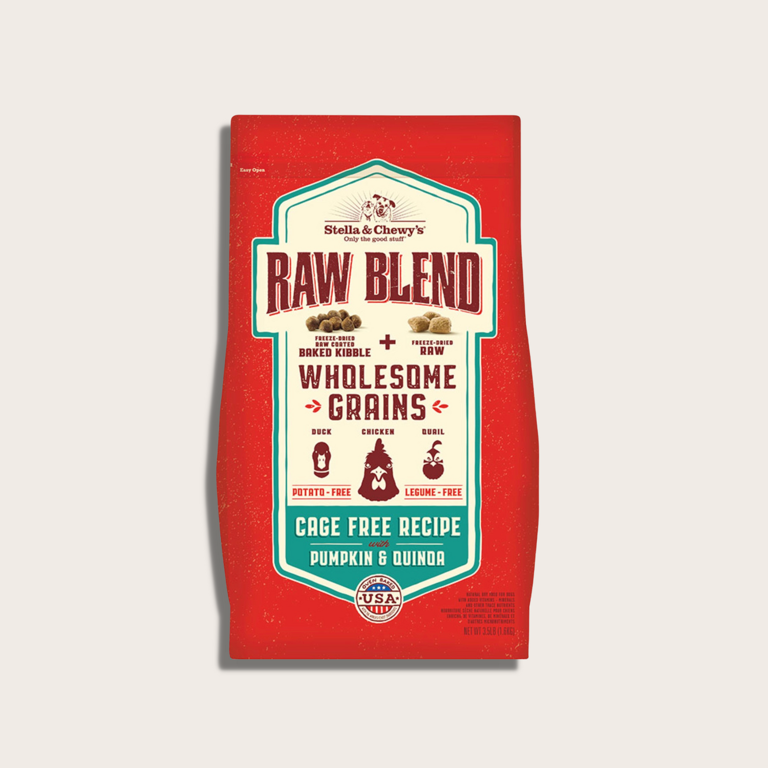 Stella & Chewy's Raw Blend Kibble - Wholesome Grains Cage Free Recipe for Dogs