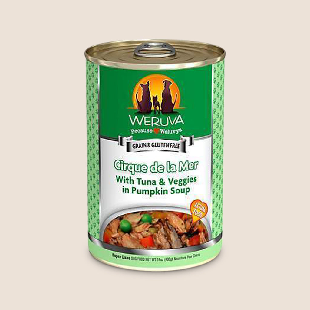 Weruva Canned Dog Food Weruva Cirque de la Mer with Tuna and Veggies in Pumpkin Soup Grain-Free Canned Dog Food