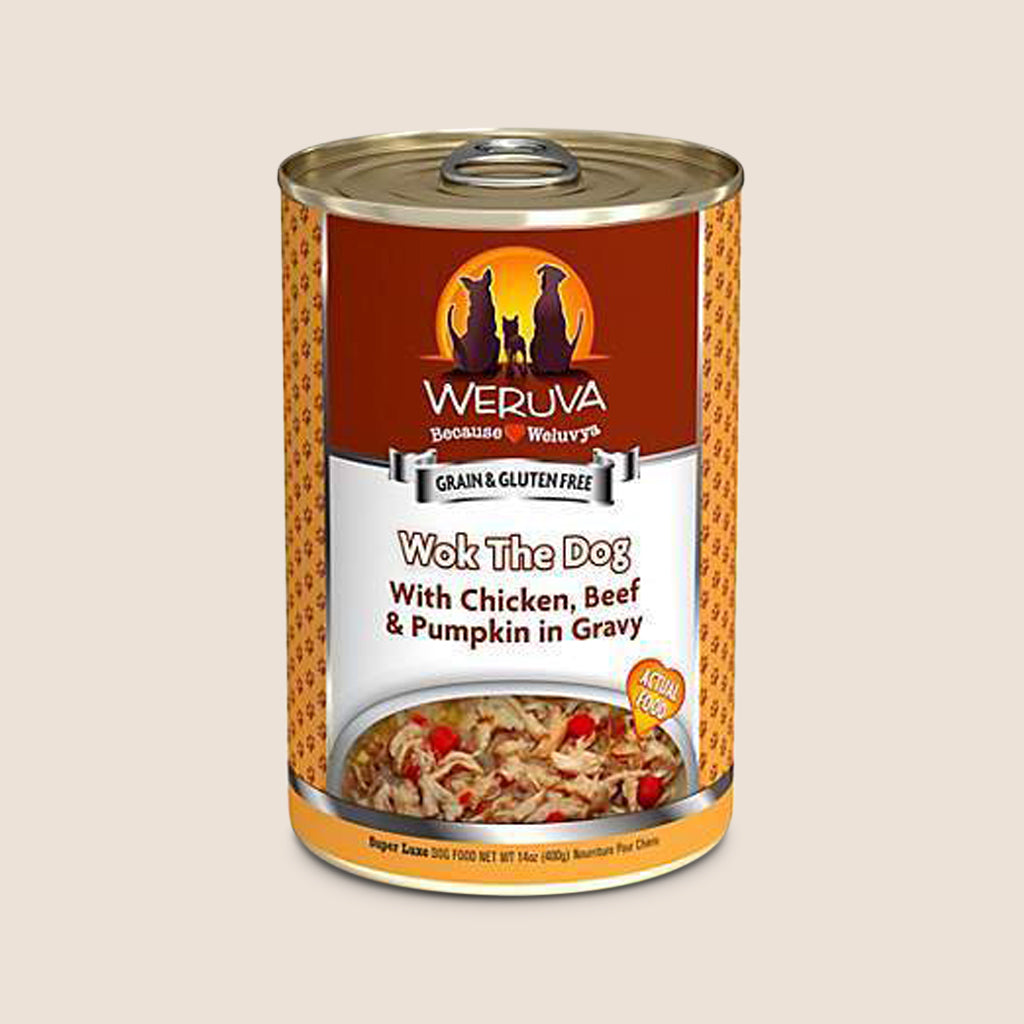 Weruva Canned Dog Food Weruva Wok the Dog with Chicken, Beef & Pumpkin in Gravy Grain-Free Canned Dog Food
