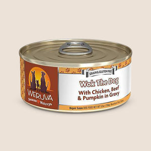 Weruva Canned Dog Food Weruva Wok the Dog with Chicken, Beef & Pumpkin in Gravy Grain-Free Canned Dog Food