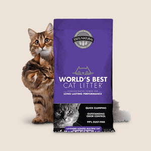 World's Best Cat Litter World's Best Lavender Scented Multi-Cat Clumping Litter